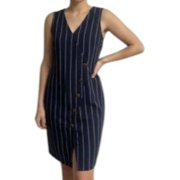 Ann Taylor Dresses & Skirts - Ann Taylor Pinstripe Sleeveless Dress, Size 8